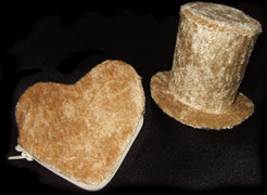 mini top hat & purse for bride camilla