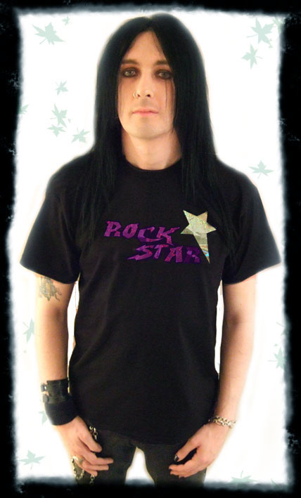 glam rock rock star tshirt