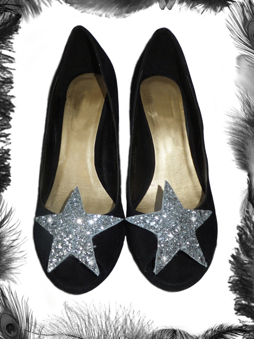 Glitter Star Shoe Clips