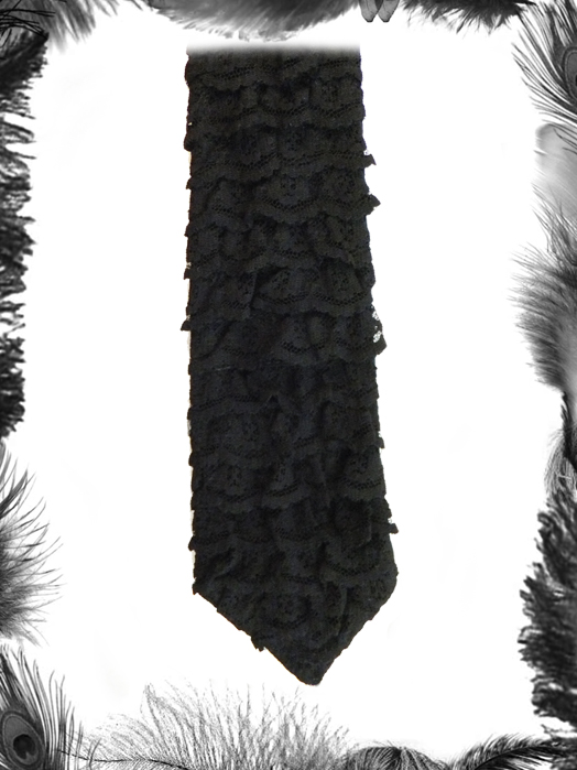 gothic lace tie, gothic wedding accessory