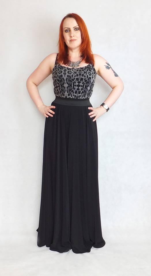gothic huge wide leg trousers