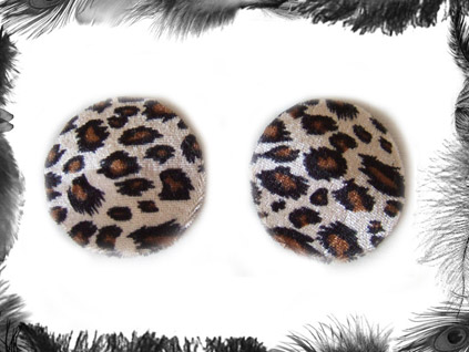 leopard print nippel pasties