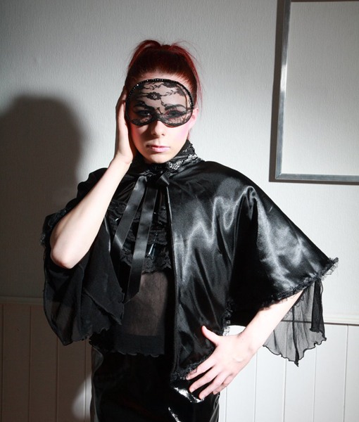 victorian gothic steampunk satin and lace cape