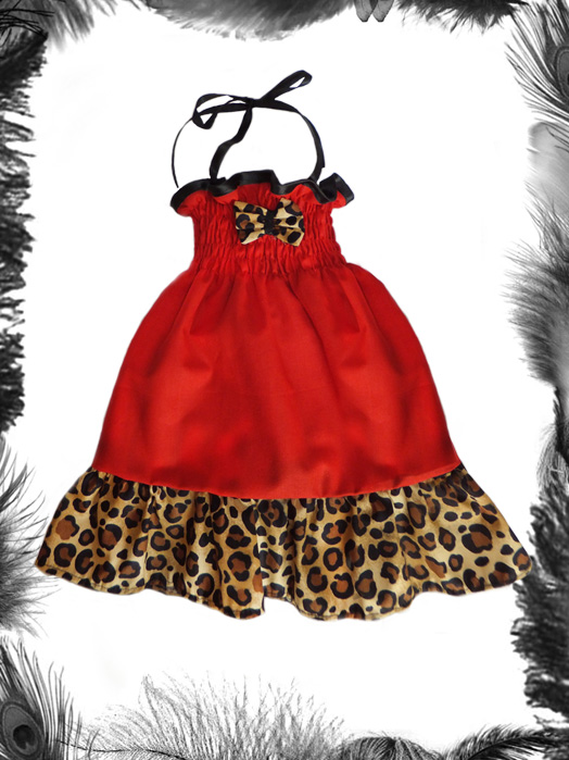 Baby Leopard Print Rockabilly Summer Dress Baby Leopard Print Rockabilly Summer Dress