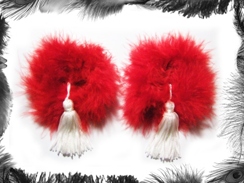 marabou burlesque tassels, burlesque wear