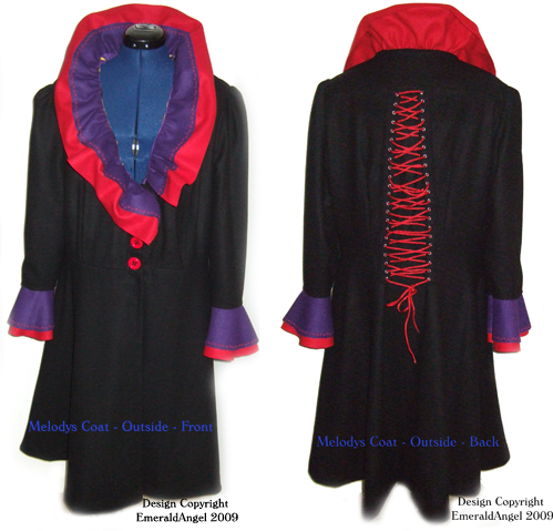 custom corset coat, gothic