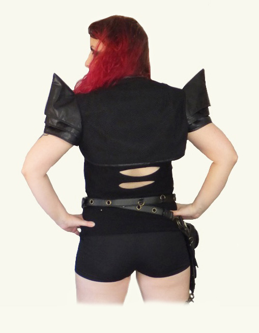 armour spike shrug, gothic, industrial, fantasy