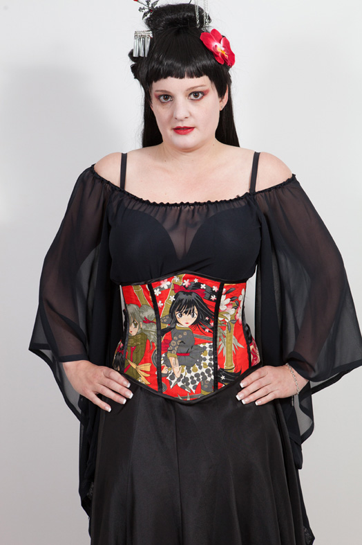 Manga Obi Ties Underbust Corset Manga Obi Ties Underbust Corset