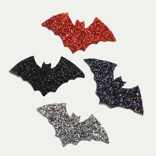 gothic glitter bat christmas decoration