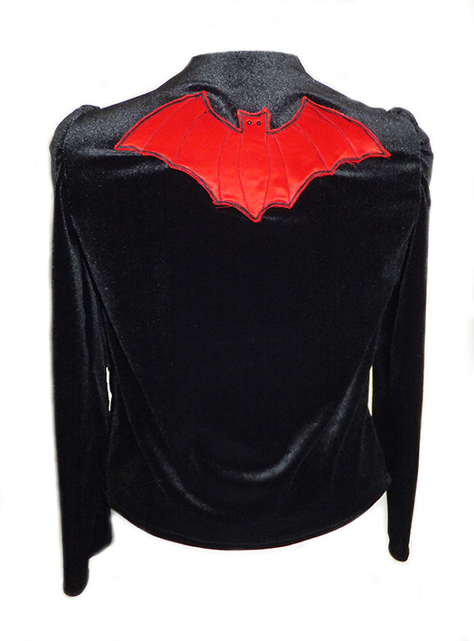 velvet bat gothic cardigan
