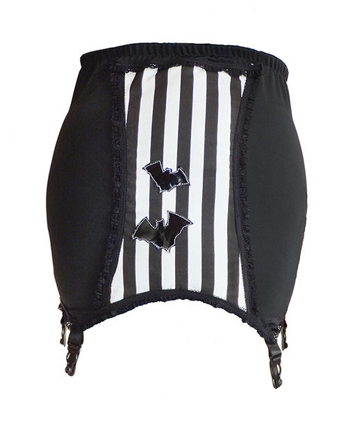 bats n stripes gothic girdle