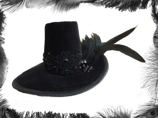 evil queen hat, gothic hat