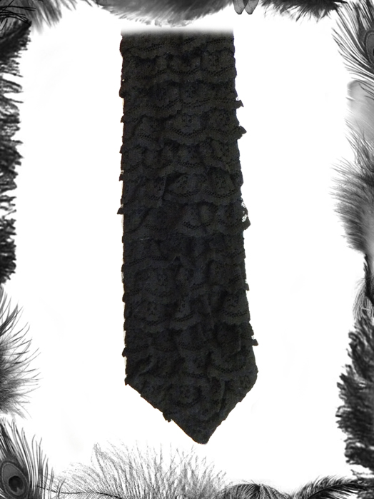 gothic lace tie, gothic wedding