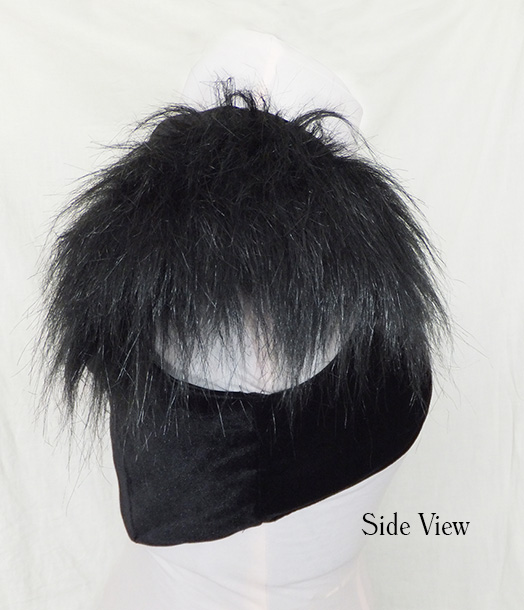 velvet fur moon waistcoat, goth, witch