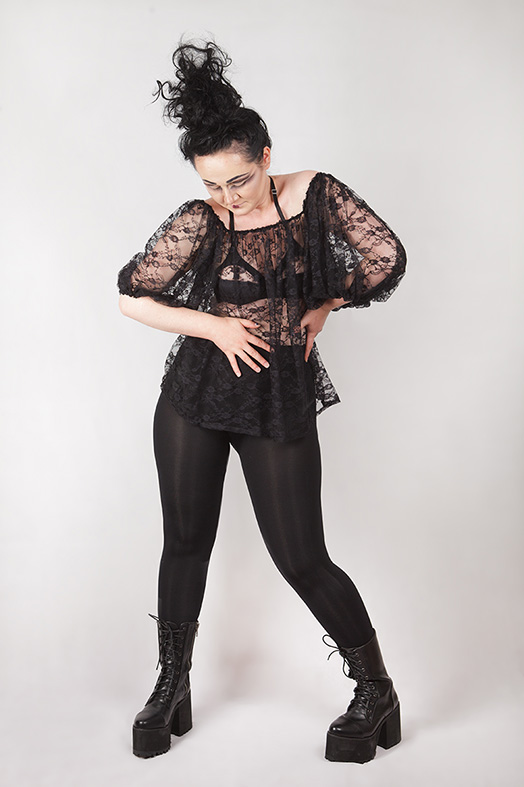 oversize gothic lace blouse, witch, strega