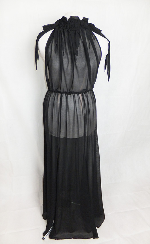 sheer roses cocktail dress, gothic glamour