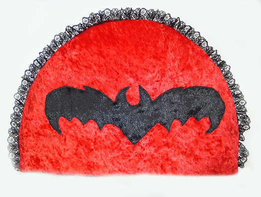 gothic bat & lace tea cosy, cozy