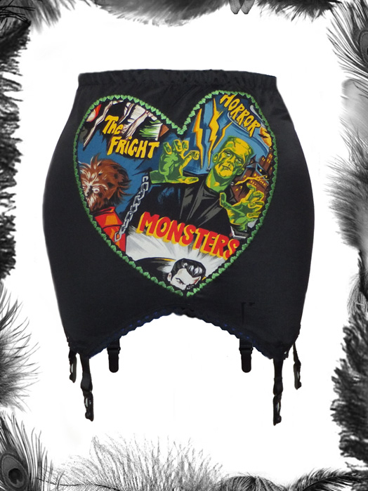 horror monsters girdle, psychobilly, gothic