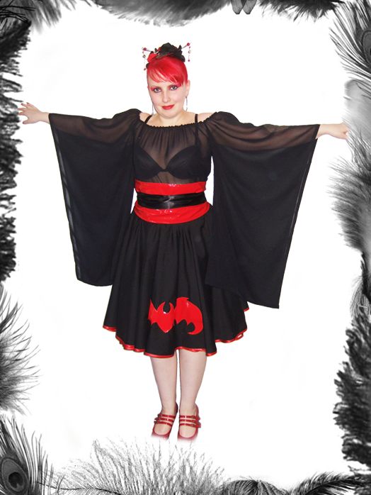 Chiffon Kimono Top, Gothic, Lolita Chiffon Kimono Top, Gothic, Lolita