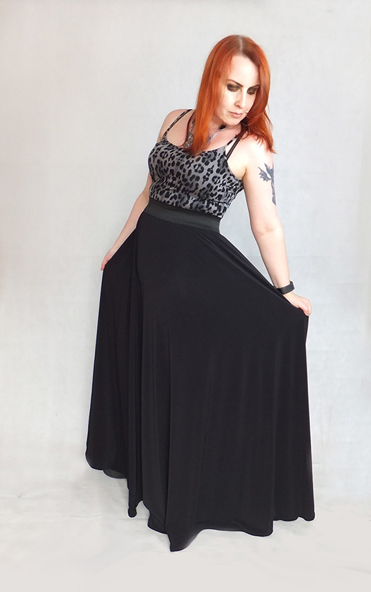 gothic huge wide leg trousers