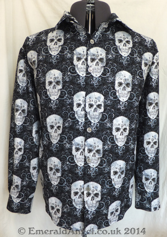 custom gothic skulls shirt