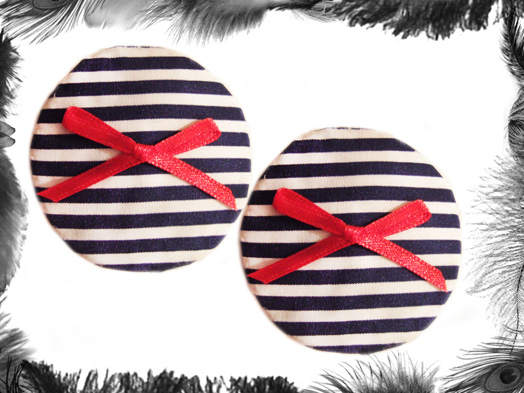 Nautical Stripe burlesque Pasties, Sailor, Burlesque Wear