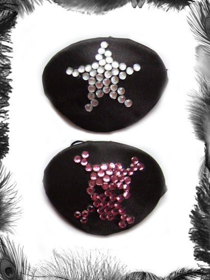 Rhinestone Eye Patch, Pirate, Glam Rock