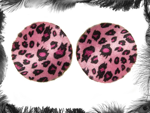pink leopard print burlesque pasties