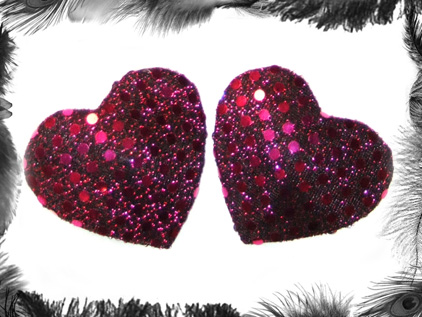 Sequin Heart burlesque Pasties, Burlesque Wear