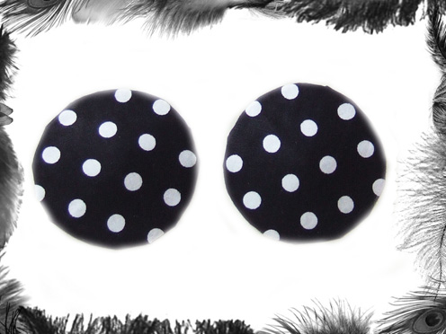 polka dot nippel pasties burlesque wear