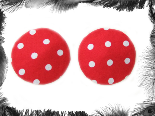 polka dot nippel pasties burlesque wear