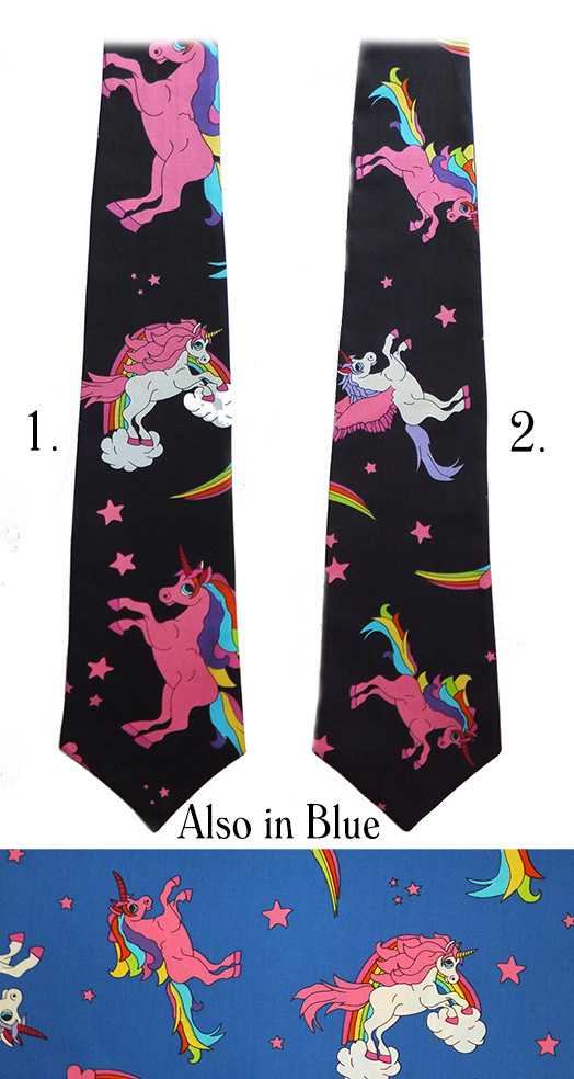 unicorn rainbow pride tie