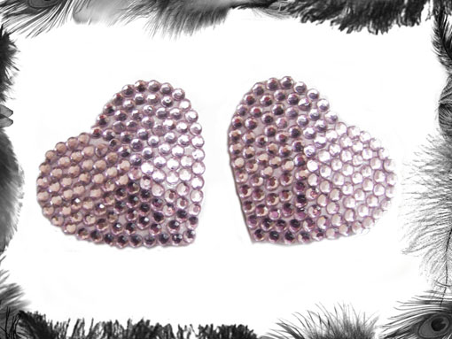 pink rhinestone burlesque pasties