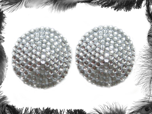 rhinestone burlesque pasties