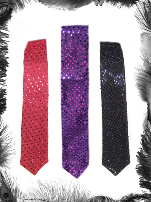 sequin sparkle ties