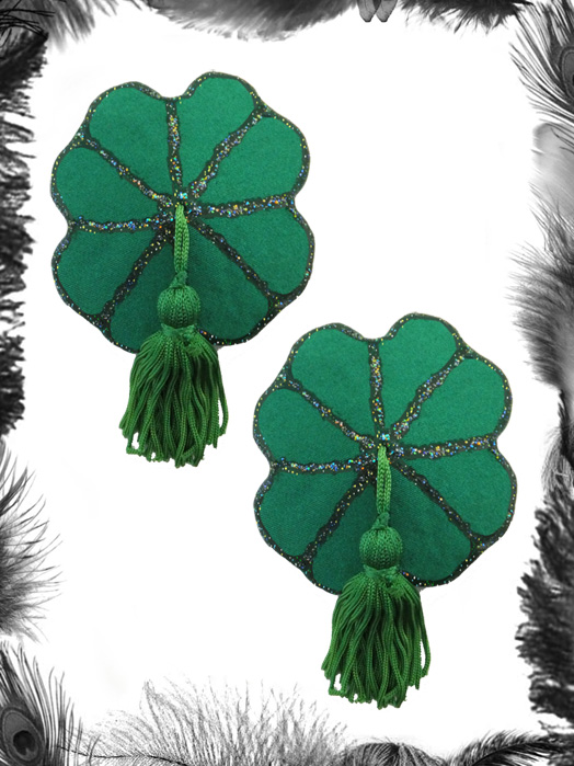 st patricks day shamrock burlesque tassels