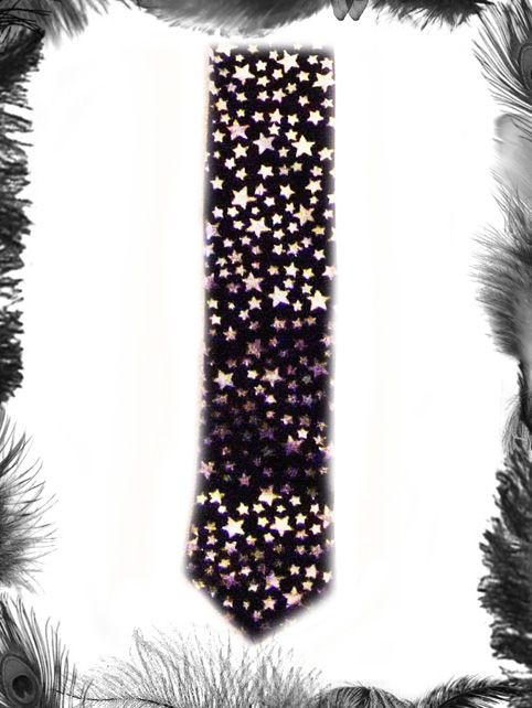 silver stars tie