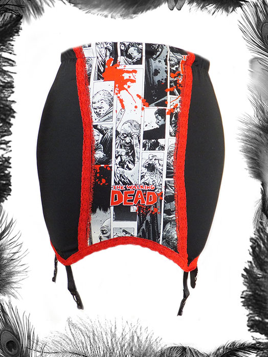 The Walking Dead Print Girdle, Psychobilly, Horror The Walking Dead Print Girdle, Psychobilly, Horror