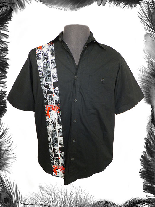 the walking dead print mens shirt