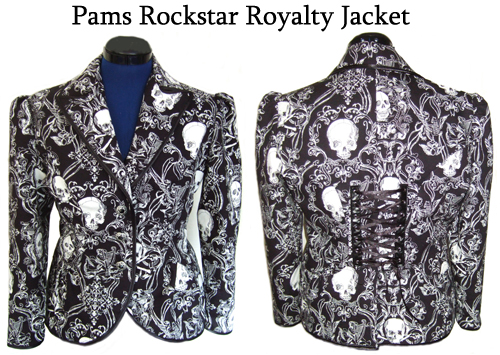 unique custom rockstar alexander henry skulls jacket