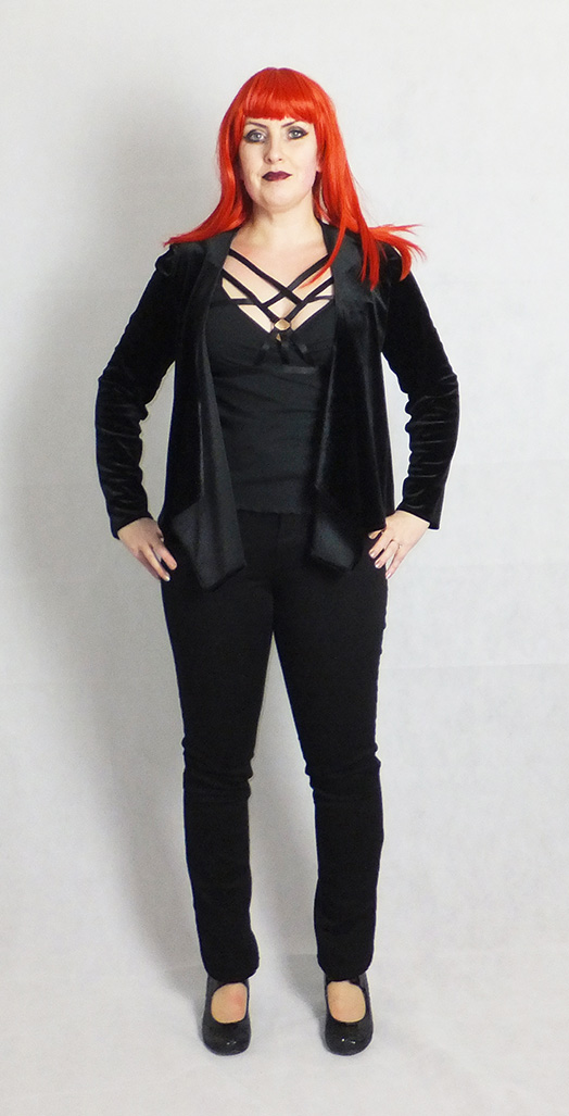 velvet bat gothic cardigan