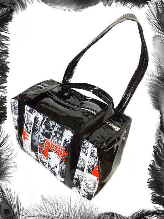 the walking dead and pvc handbag, zombie, horror